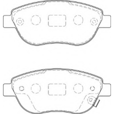 FD7262A NECTO Комплект тормозных колодок, дисковый тормоз