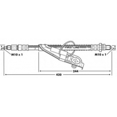 FBH6755 FIRST LINE Тормозной шланг