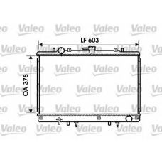 734810 VALEO Радиатор, охлаждение двигателя