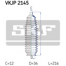 VKJP 2145 SKF Комплект пылника, рулевое управление