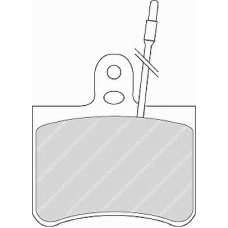 FDB98 FERODO Комплект тормозных колодок, дисковый тормоз