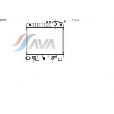 BW2034 AVA Радиатор, охлаждение двигателя