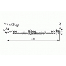 1 987 476 135 BOSCH Тормозной шланг