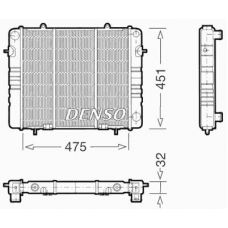 DRM20070 DENSO Радиатор, охлаждение двигател