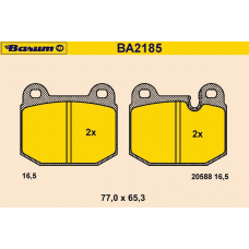 BA2185 BARUM Комплект тормозных колодок, дисковый тормоз