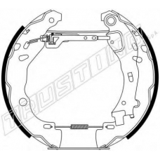 6258 TRUSTING Комплект тормозных колодок
