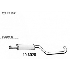 10.6020 ASSO Средний глушитель выхлопных газов
