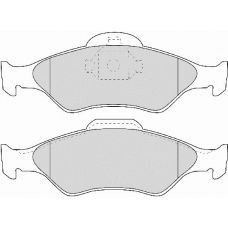 FD6891A NECTO Комплект тормозных колодок, дисковый тормоз