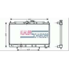 0500471 KUHLER SCHNEIDER Радиатор, охлаждение двигател