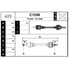 C1246 SNRA Приводной вал