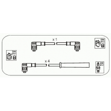 FS35 JANMOR Комплект проводов зажигания