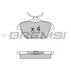 BP2680 BREMSI Комплект тормозных колодок, дисковый тормоз