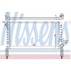 61768 NISSENS Радиатор, охлаждение двигателя