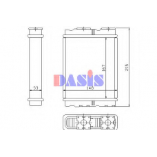 149010N AKS DASIS Теплообменник, отопление салона