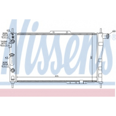 616571 NISSENS Радиатор, охлаждение двигателя