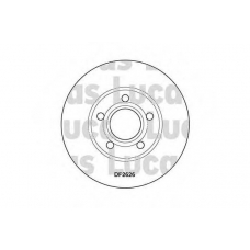 DF2626 TRW Тормозной диск