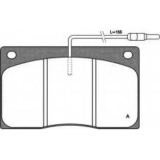 BPA0044.02 OPEN PARTS Комплект тормозных колодок, дисковый тормоз