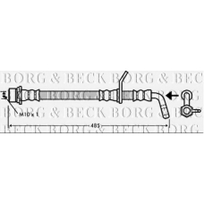 BBH7349 BORG & BECK Тормозной шланг