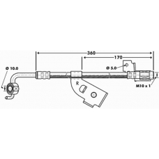 FBH6973 FIRST LINE Тормозной шланг