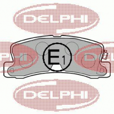 LP1071 DELPHI Комплект тормозных колодок, дисковый тормоз