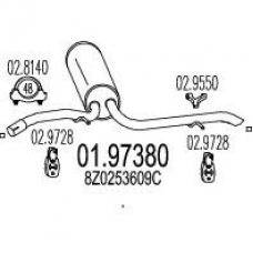 01.97380 MTS Глушитель выхлопных газов конечный