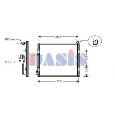 372020N AKS DASIS Конденсатор, кондиционер