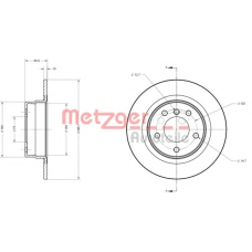 6110424 METZGER Тормозной диск