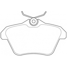 WBP21605A WAGNER LOCKHEED Комплект тормозных колодок, дисковый тормоз