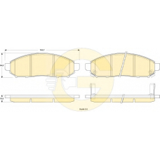 6135209 GIRLING Комплект тормозных колодок, дисковый тормоз