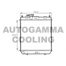 100627 AUTOGAMMA Радиатор, охлаждение двигателя