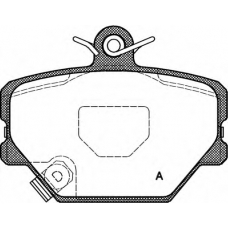 BPA0705.02 OPEN PARTS Комплект тормозных колодок, дисковый тормоз