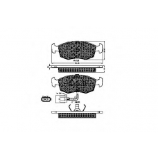 32151 SPIDAN Комплект тормозных колодок, дисковый тормоз