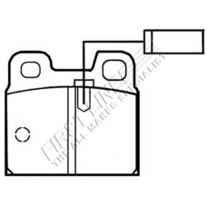 FBP1455 FIRST LINE Комплект тормозных колодок, дисковый тормоз