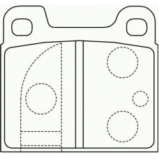 T0422 PAGID Комплект тормозных колодок, дисковый тормоз