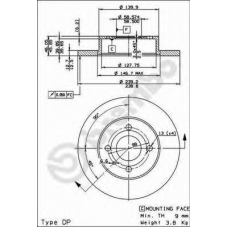 BS 7347 BRECO Тормозной диск