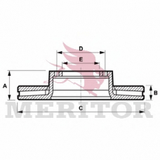 MBR5056 MERITOR Тормозной диск