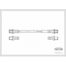 19020472 CORTECO Тормозной шланг