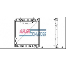 0421002 KUHLER SCHNEIDER Радиатор, охлаждение двигател