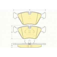 6109162 GIRLING Комплект тормозных колодок, дисковый тормоз