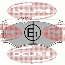LP468 DELPHI Комплект тормозных колодок, дисковый тормоз