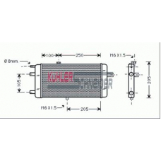 5000251 KUHLER SCHNEIDER Радиатор, охлаждение двигател