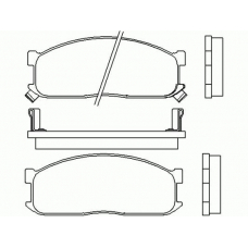 T0358 PAGID Комплект тормозных колодок, дисковый тормоз