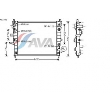 MS2332 GERI Радиатор, охлаждение двигател