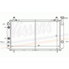 62429 NISSENS Радиатор, охлаждение двигателя