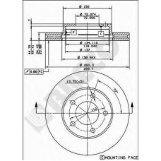 BS 7908 BRECO Тормозной диск