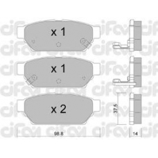 822-396-0 CIFAM Комплект тормозных колодок, дисковый тормоз