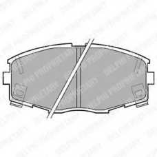 LP614 DELPHI Комплект тормозных колодок, дисковый тормоз