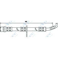 HOS3412 APEC Тормозной шланг