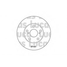 DF1431 TRW Тормозной диск