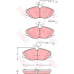 GDB1423 TRW Комплект тормозных колодок, дисковый тормоз